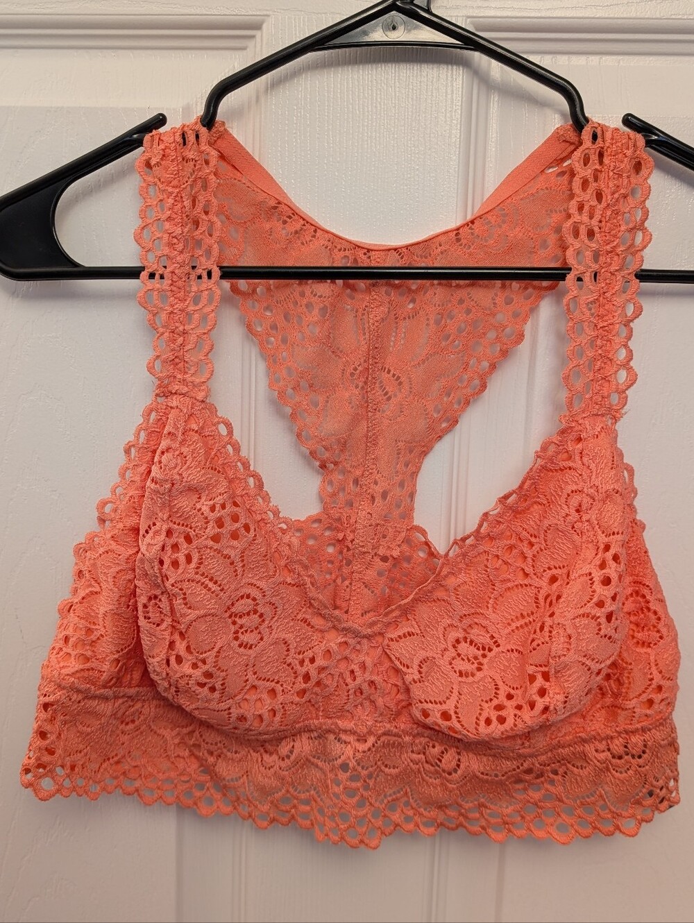 aerie Coral Lace Racerback Bralette - XL